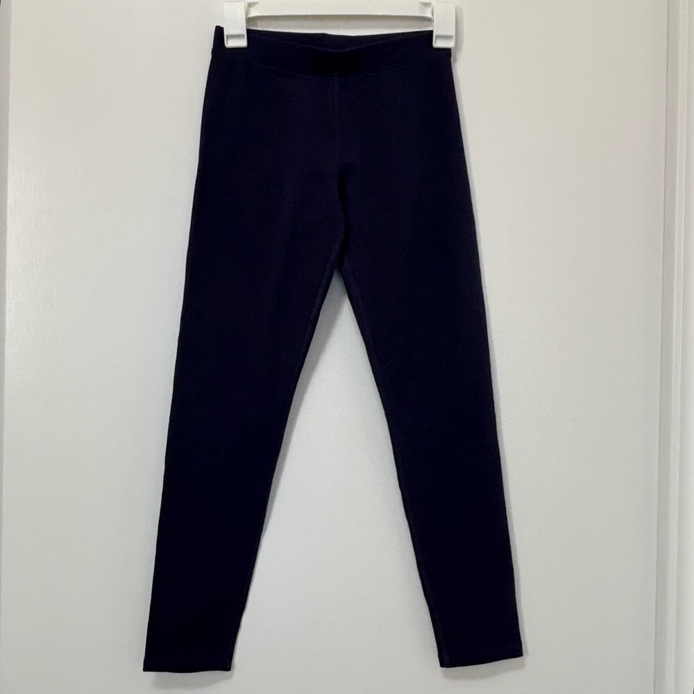 NWT Primary Navy Blue Kids French Terry Cozy Leggings Size 12